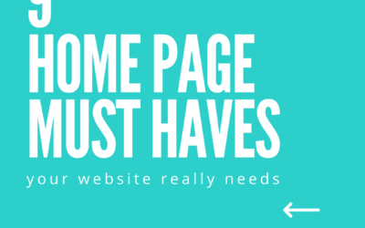 9 Home Page Must Haves